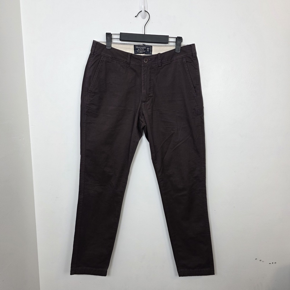 Abercrombie & Fitch Brown Felix Super Slim Stretch Low Rise Jeans Pants Sz 30x30